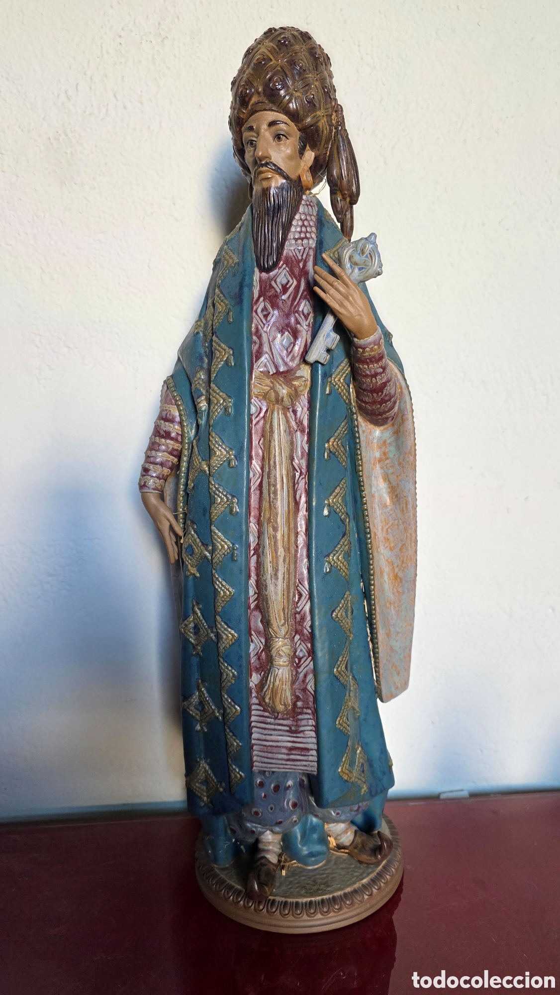 Antiguidades: Gran figura porcelana lladro the king 59cm altura