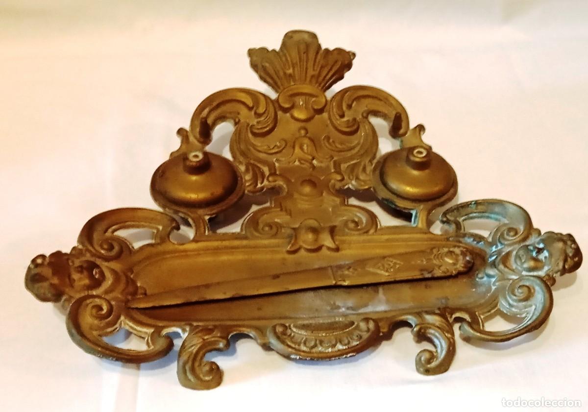 Antig&uuml;edades: Escriban&iacute;a antigua de bronce - Foto 2