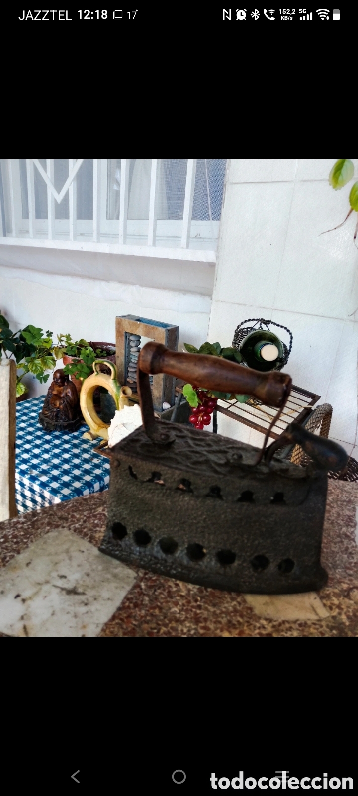 Antig&uuml;edades: Plancha antigua Rustica de Carb&oacute;n - Foto 4