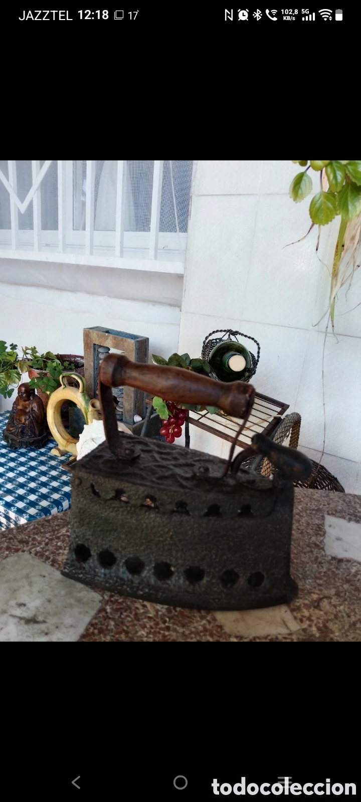 Antig&uuml;edades: Plancha antigua Rustica de Carb&oacute;n - Foto 5