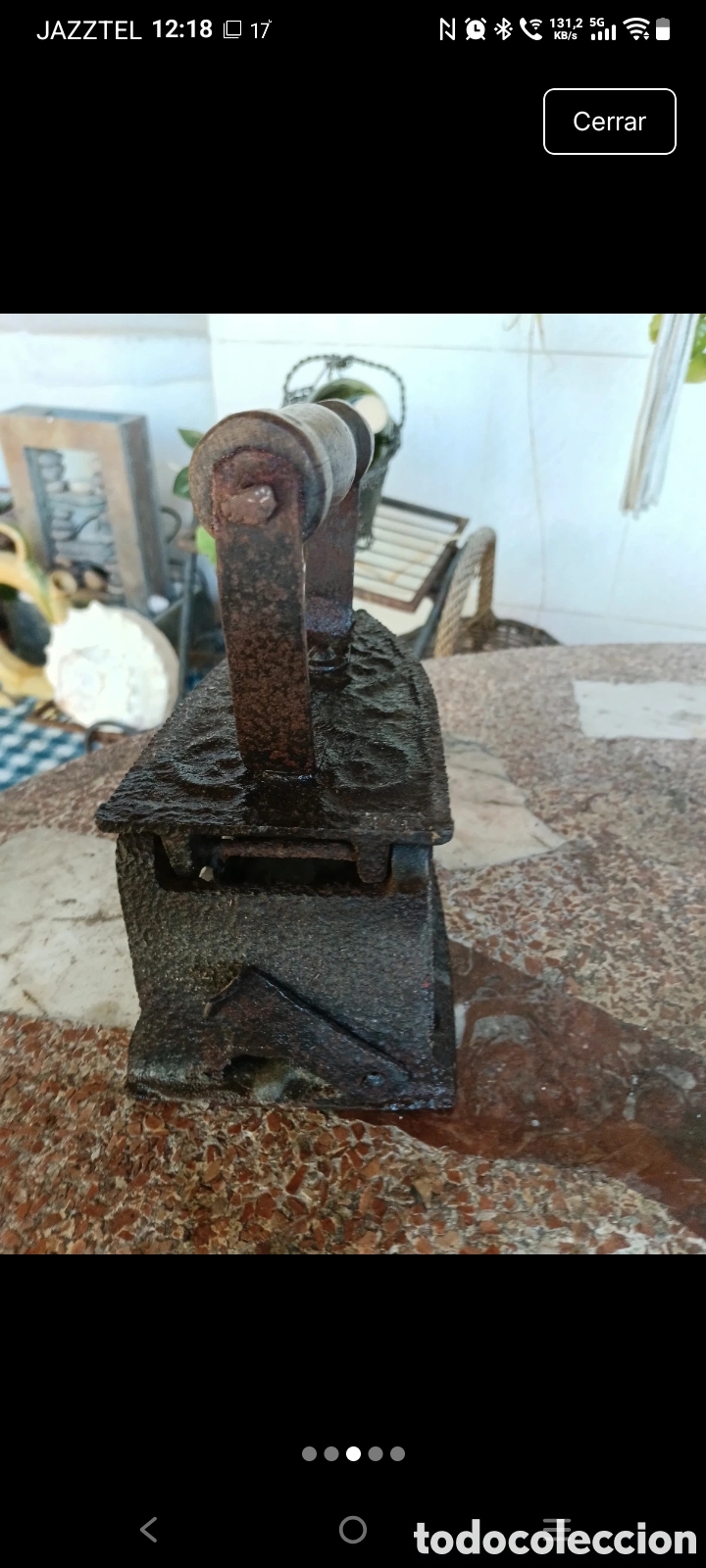 Antig&uuml;edades: Plancha antigua Rustica de Carb&oacute;n - Foto 6