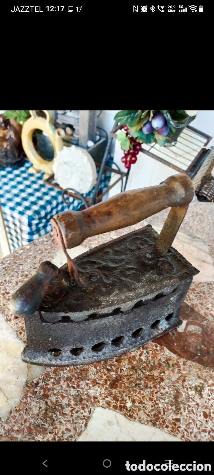 Antig&uuml;edades: Plancha antigua Rustica de Carb&oacute;n