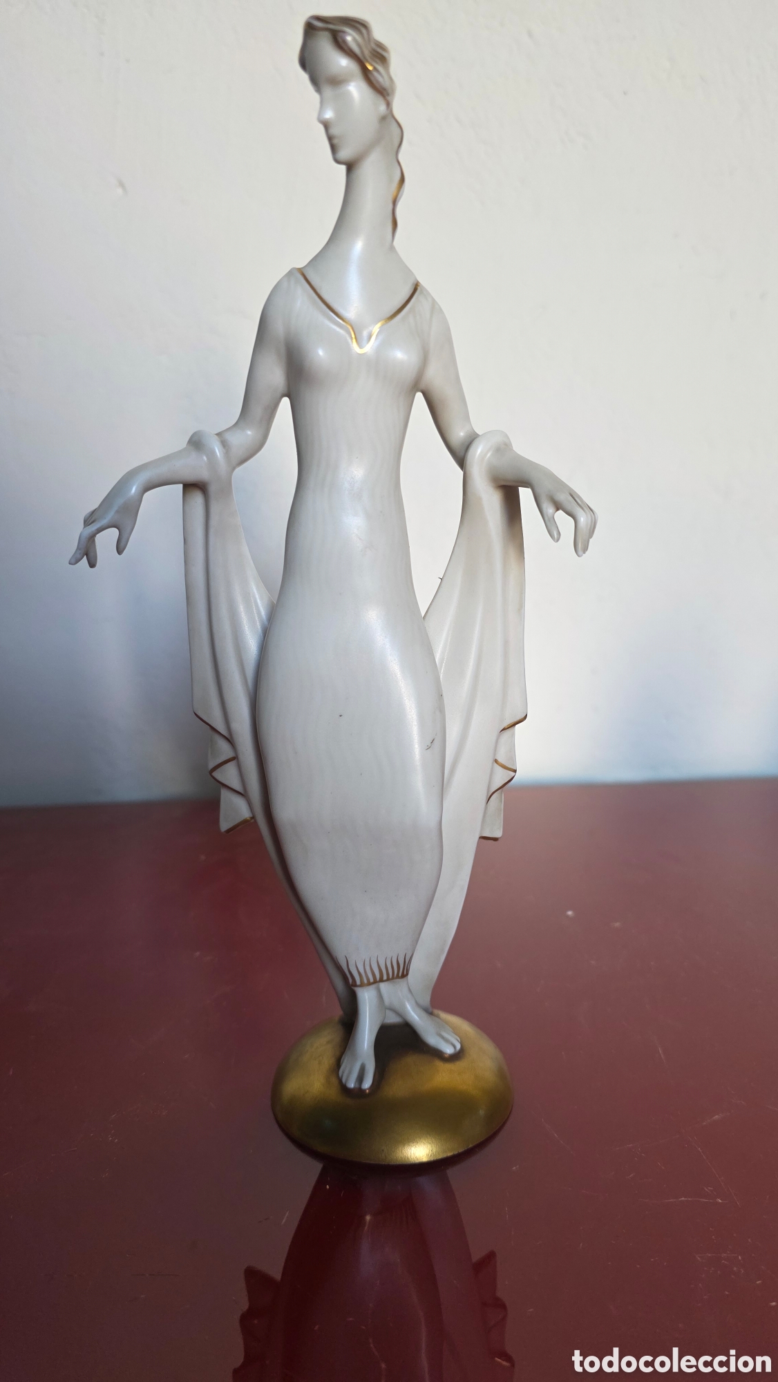 Antig&uuml;edades: Figura art deco porcelana alemana hutschenreuther