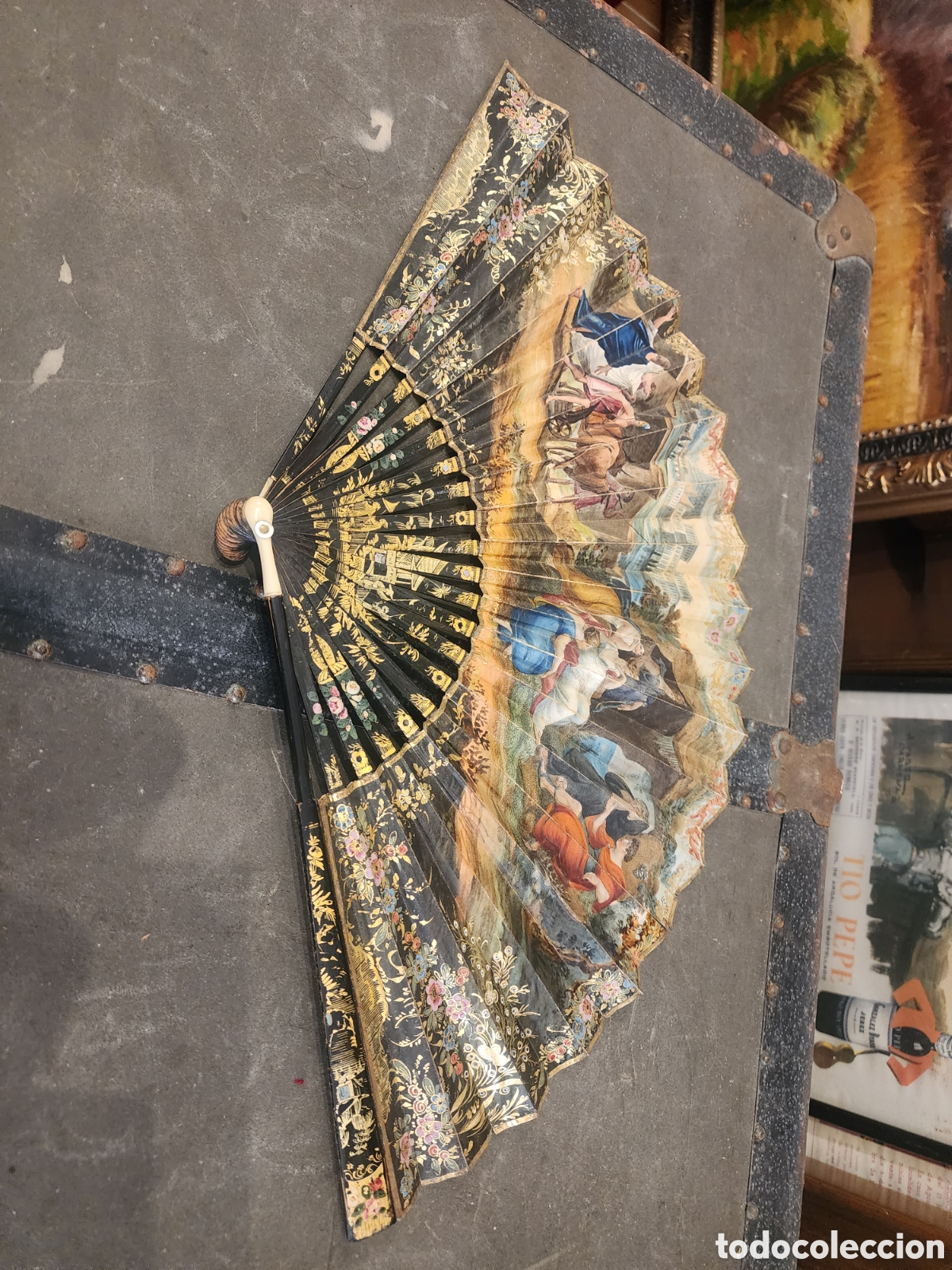 Antig&uuml;edades: Abanico antiguo siglo XIX