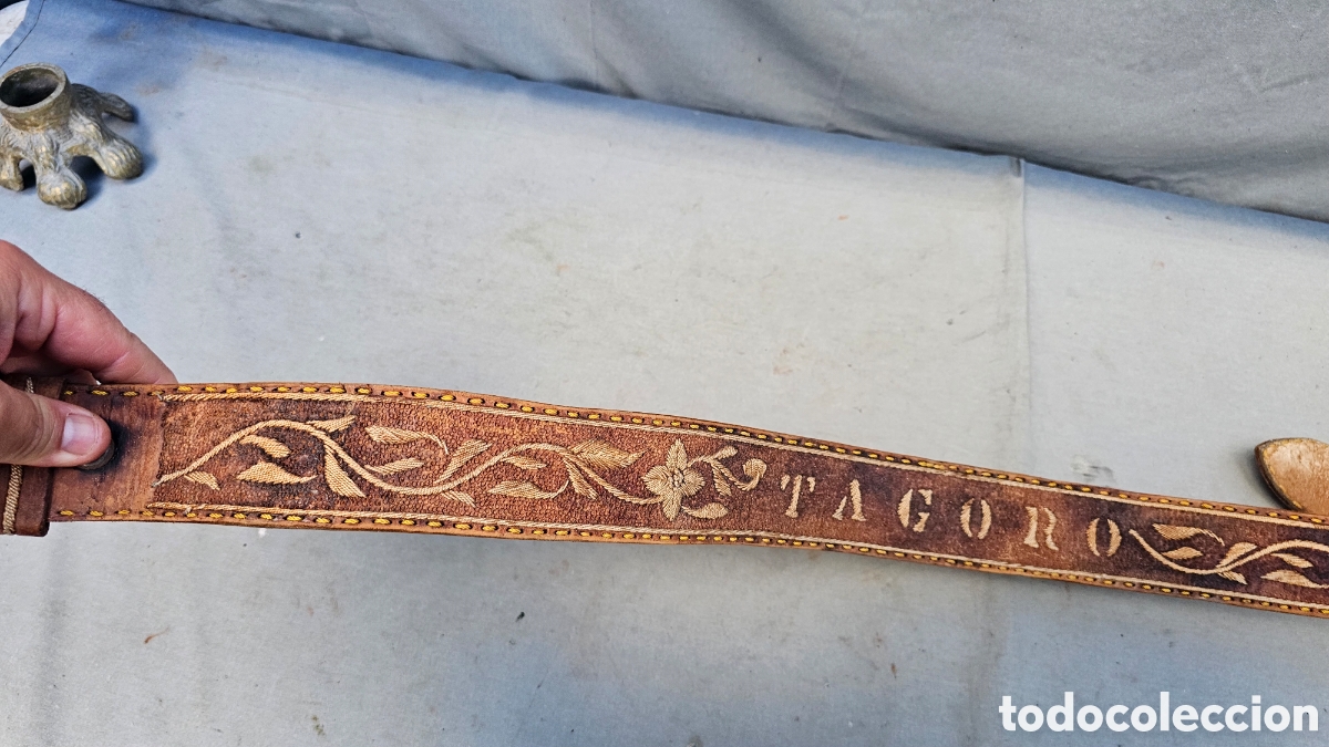 Antig&uuml;edades: Antiguo cintur&oacute;n de componente musical Mariachi Taoro - Foto 3