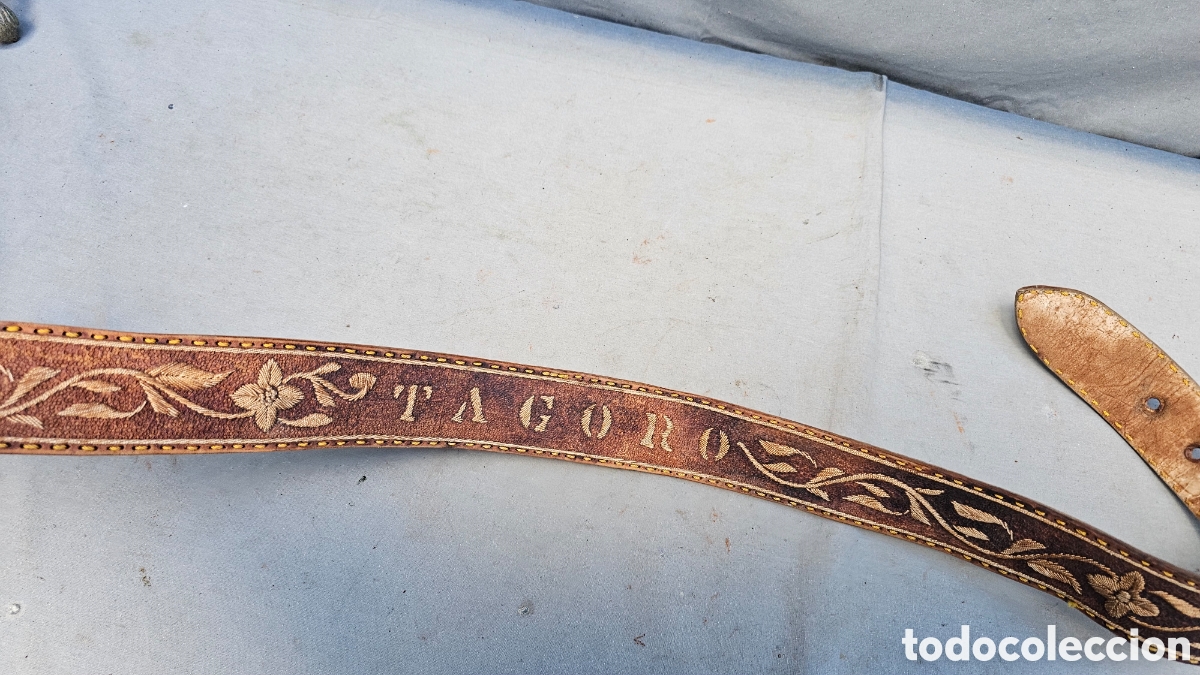 Antig&uuml;edades: Antiguo cintur&oacute;n de componente musical Mariachi Taoro - Foto 4