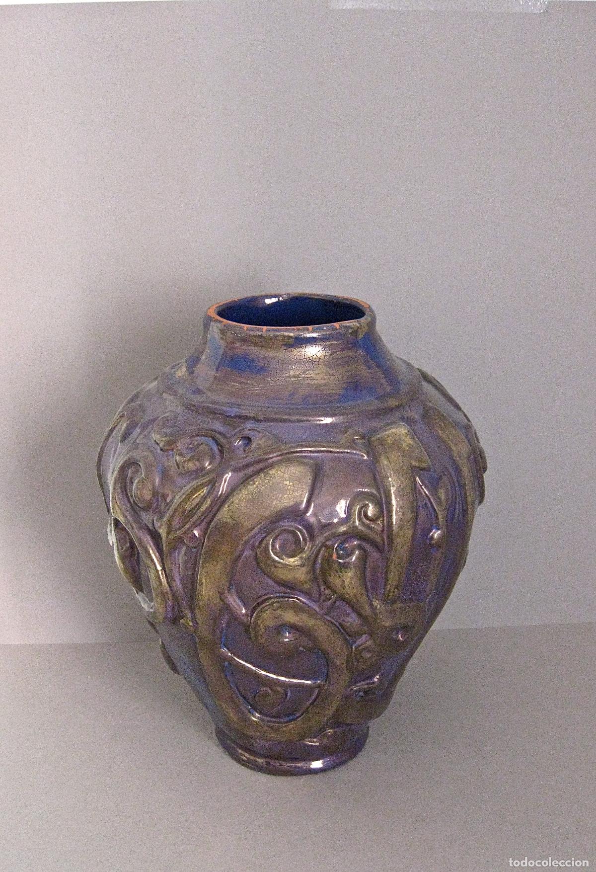 Antig&uuml;edades: IMPORTANTE JARRON PARA COLECCIONISTAS DE DANIEL ZULOAGA DE ESTILO MODERNISTA O ART NOUVEAU. C. 1910