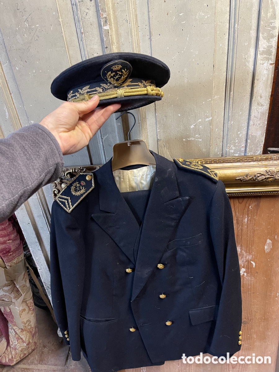 Antig&uuml;edades: ANTIGUO UNIFORME DE GALA INGENIEROS DE MONTES SIGLO XX &ndash; TRAJE, FAJ&Iacute;N Y GORRA &ndash; BORDADOS ORO