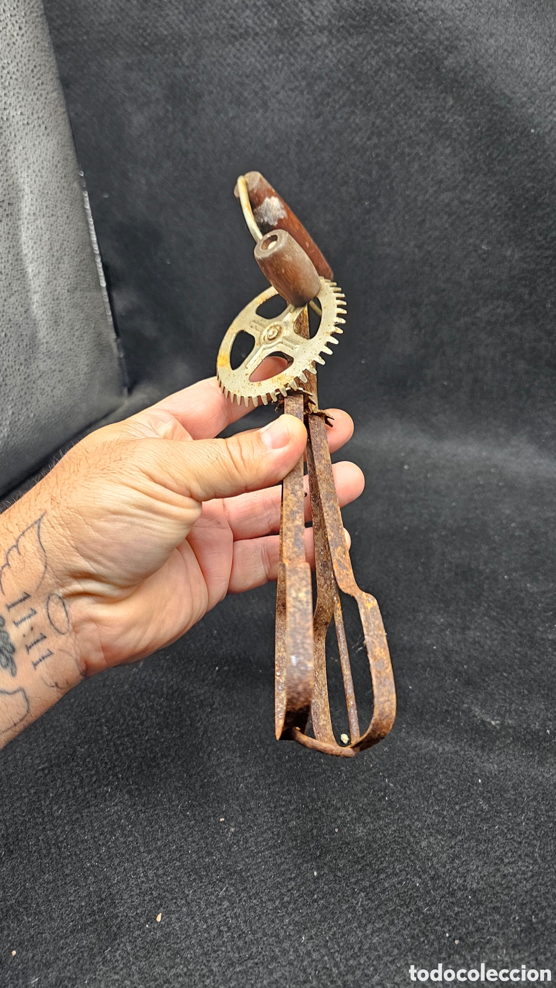 Antig&uuml;edades: Batidor manual antiguo - Foto 6