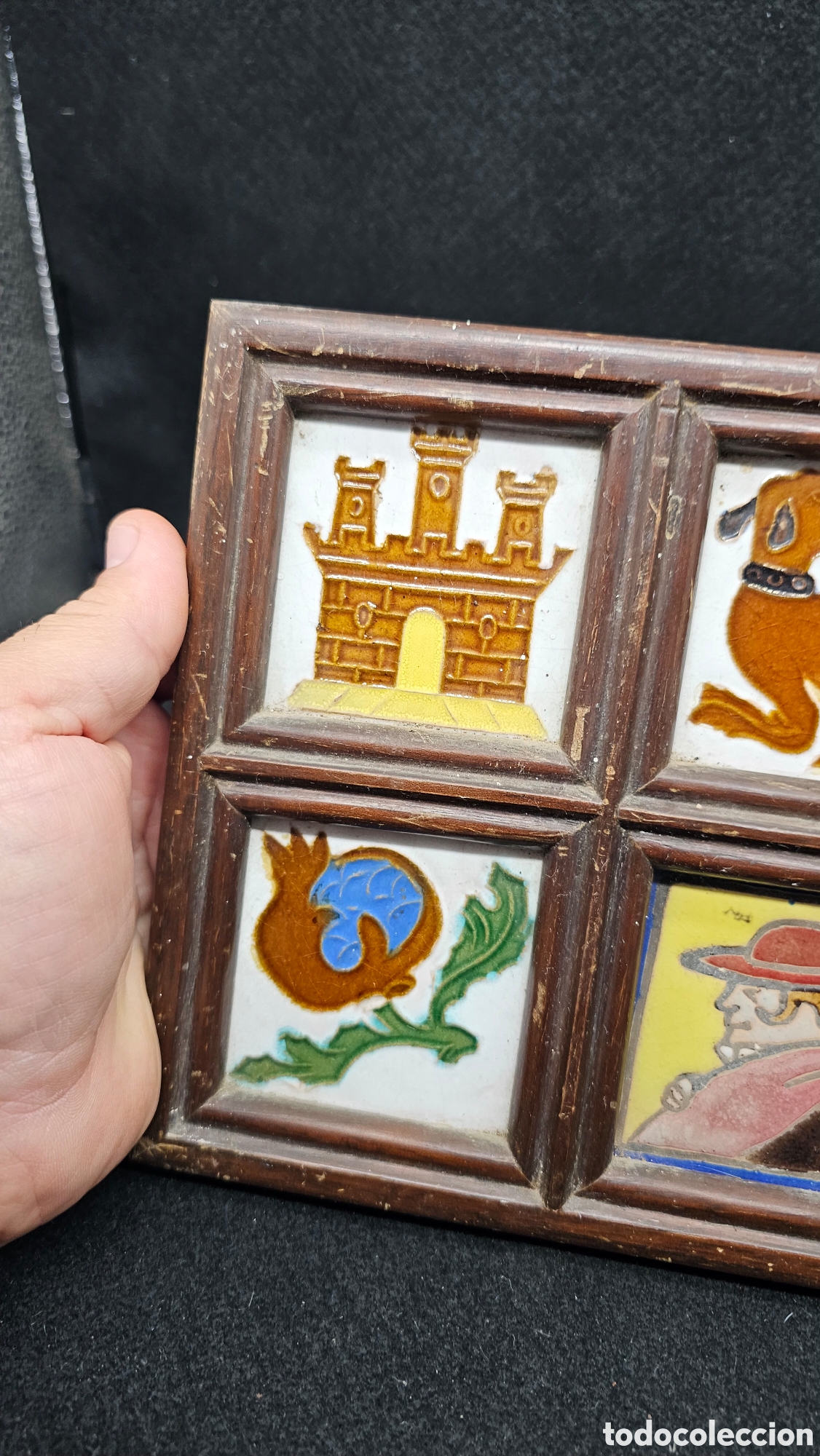 Antig&uuml;edades: Antiguo cuadro de azulejos - Foto 2