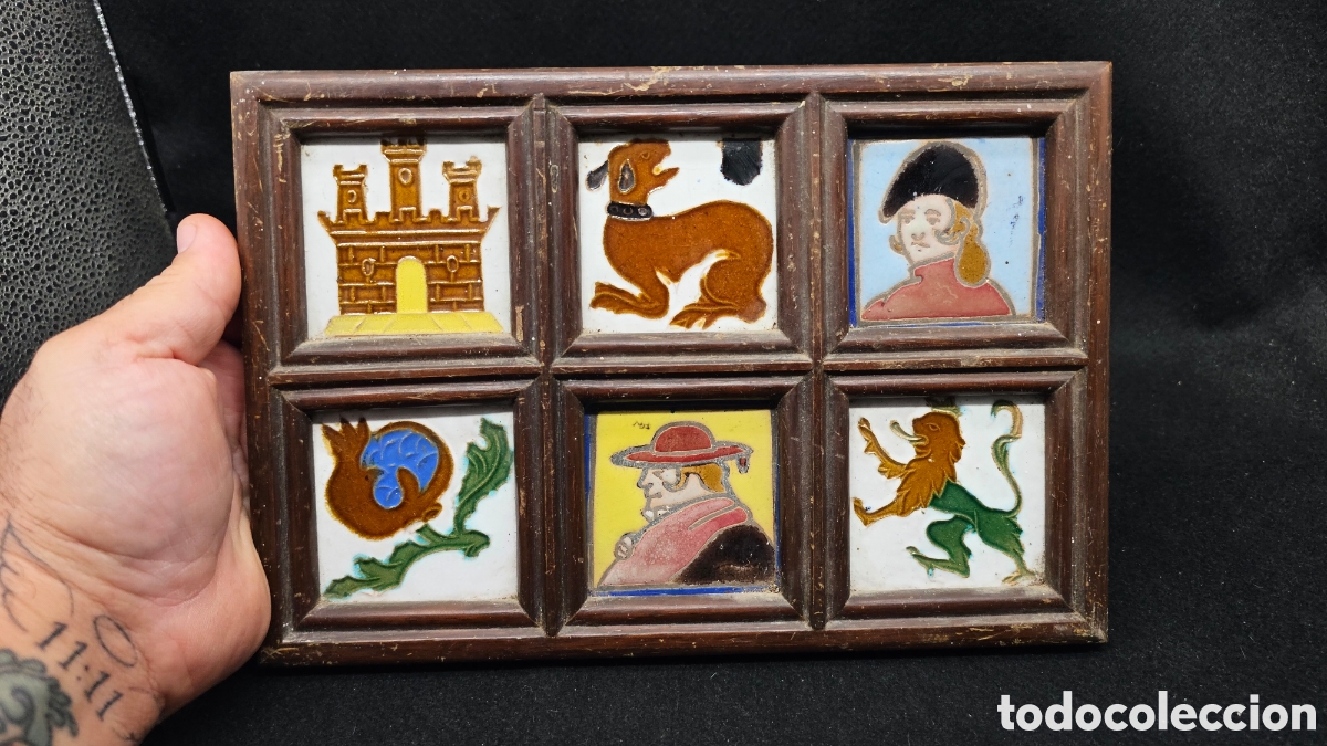 Antig&uuml;edades: Antiguo cuadro de azulejos - Foto 1