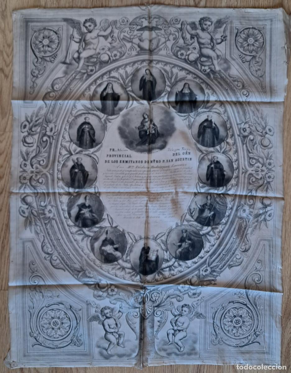 Antiguidades: Convento de San Pablo Manila (Filipinas) 1886 Ermita&ntilde;os de Nuestro Se&ntilde;or P.San Agust&iacute;n. Seda.