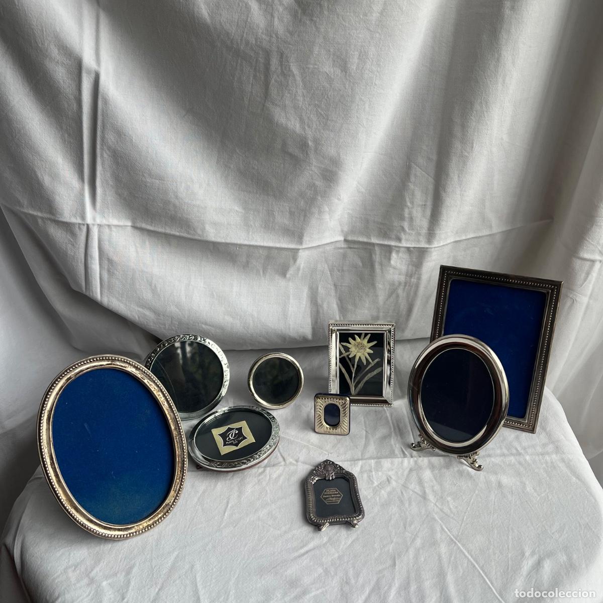 Antig&uuml;edades: Lote 8 Marcos Portafotos Antiguos - Plata de 1&ordf; Ley .925 - Pedro Dur&aacute;n, Edelweiss y Varios