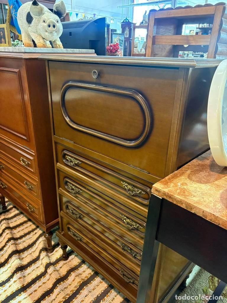 Antig&uuml;edades: MUEBLE SECRETER DE MADERA - Foto 6