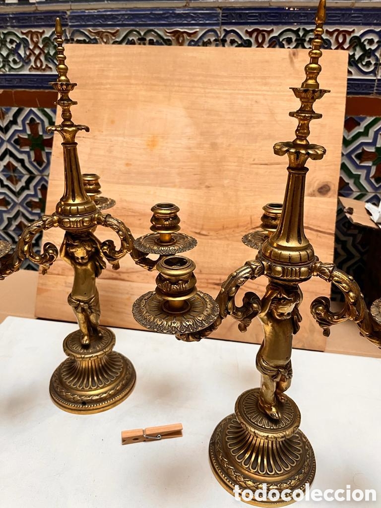 Antig&uuml;edades: Candelabros - Portavelas - Foto 2