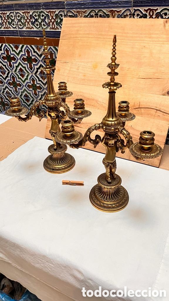 Antig&uuml;edades: Candelabros - Portavelas - Foto 3