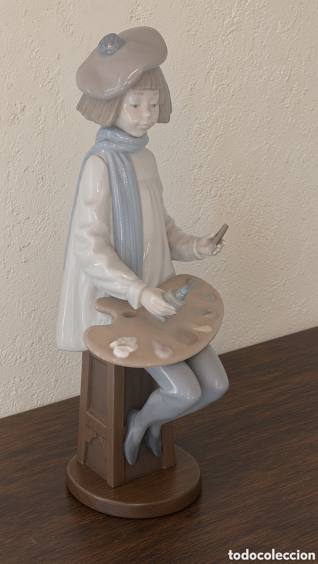 Antig&uuml;edades: Figura Nao de Lladr&oacute; - Pintor con Paleta - 34 cm.Excelente estado