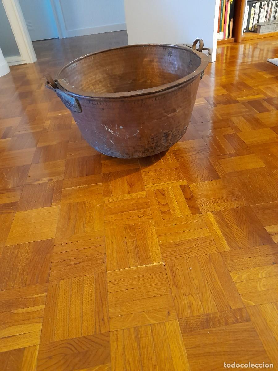Antig&uuml;edades: Bonito caldero de cobre del S.XIX