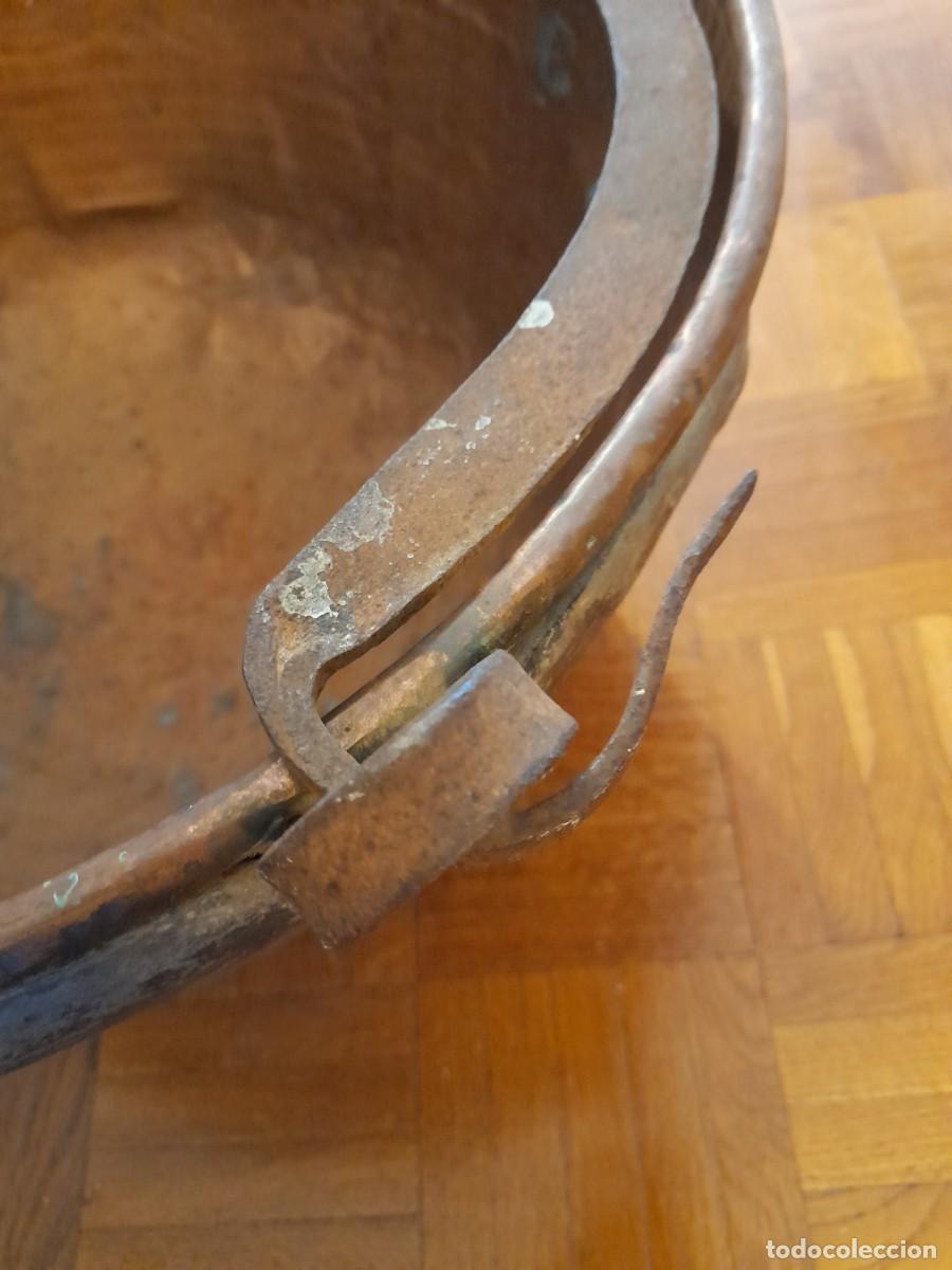Antig&uuml;edades: Bonito caldero de cobre del S.XIX - Foto 6