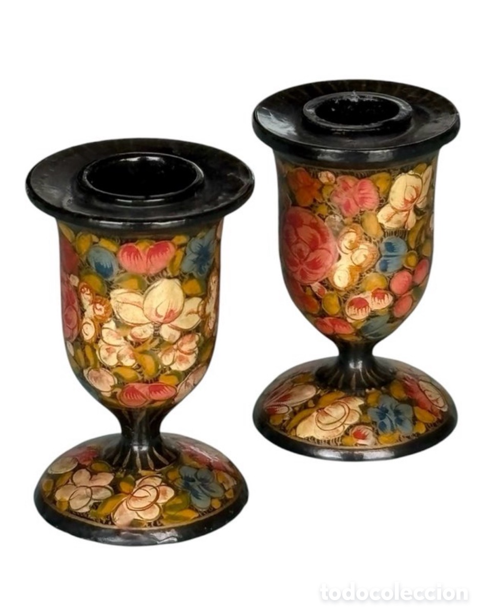 Antig&uuml;edades: Candelabros orientales Circa 1.950.