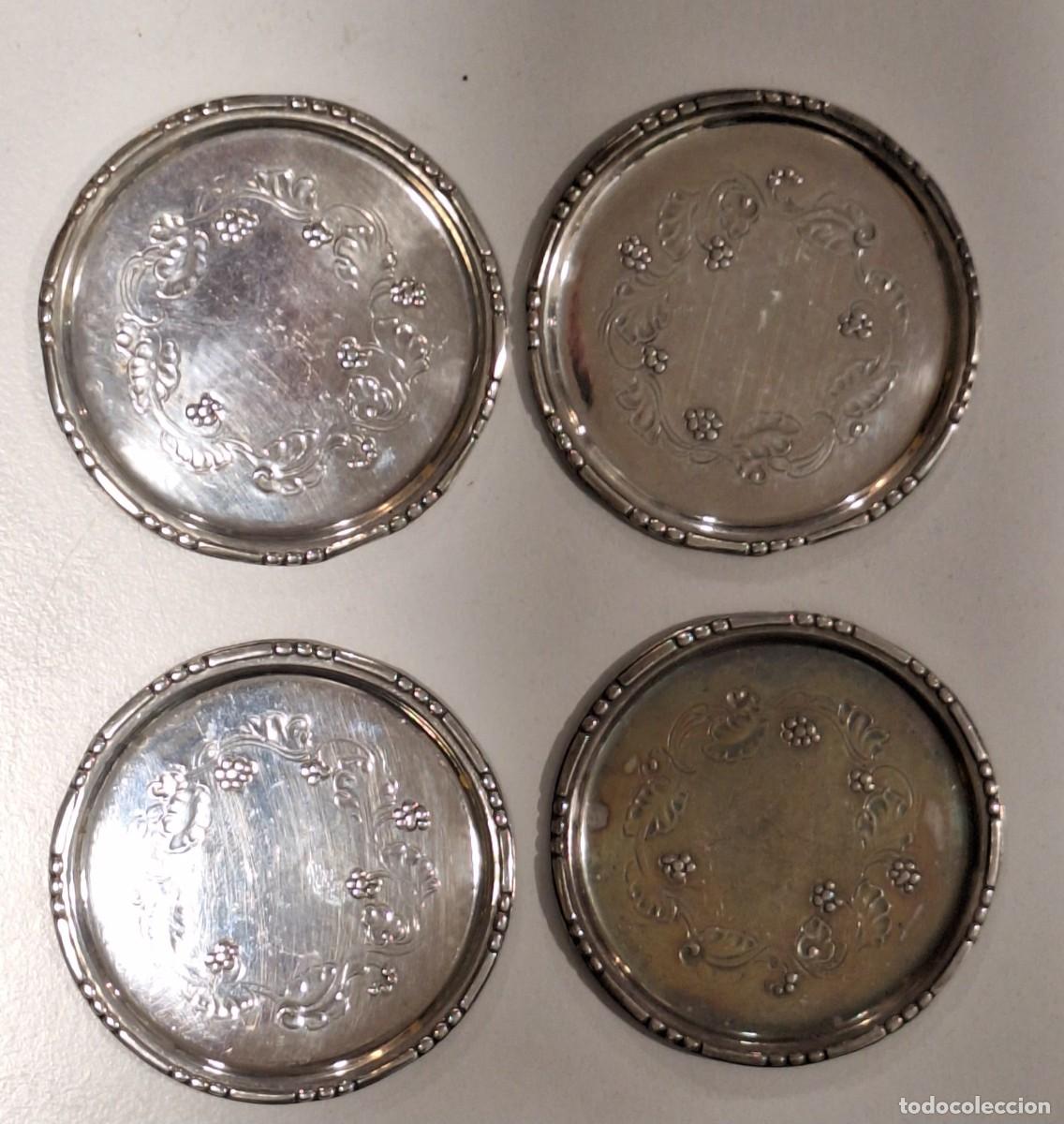Antig&uuml;edades: 4 platillos Georg Jensen Wendel 925S de plata Art Deco Dinamarca Pat 51A
