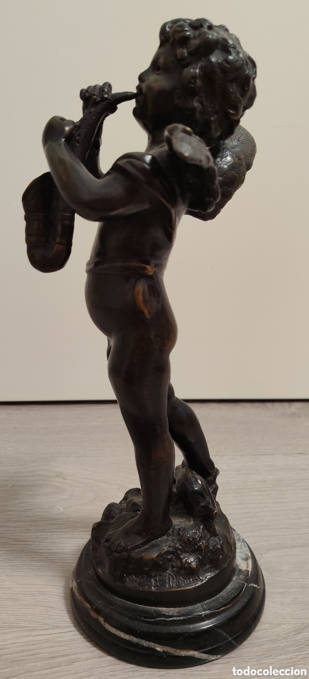 Antig&uuml;edades: Figura de Querub&iacute;n estilo Moreau - Foto 3