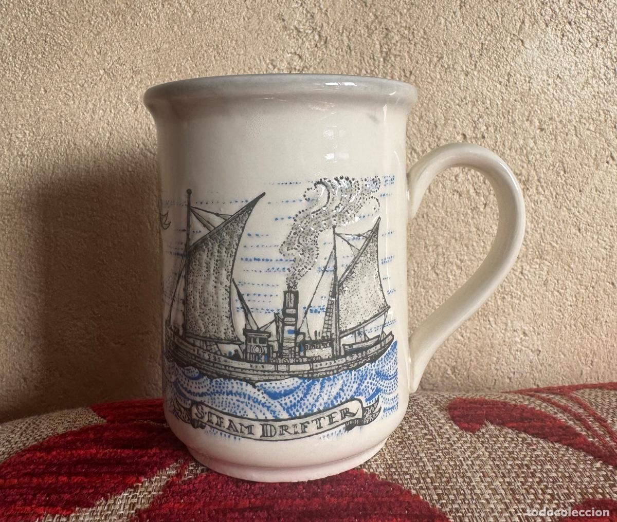 Antig&uuml;edades: Taza vintage Lord Nelson Pottery &ndash; Lowestoft &ndash; Cer&aacute;mica inglesa marinera