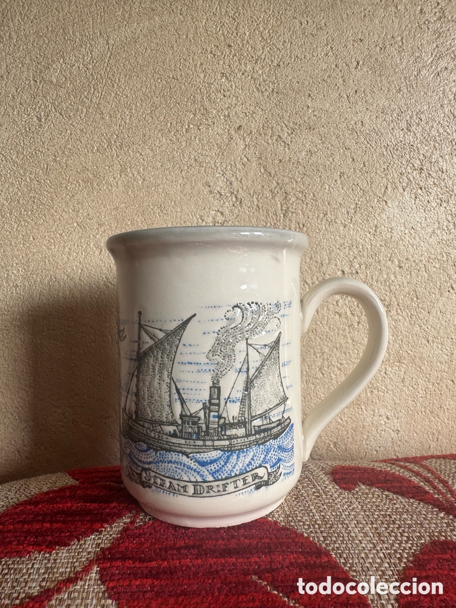 Antig&uuml;edades: Taza vintage Lord Nelson Pottery &ndash; Lowestoft &ndash; Cer&aacute;mica inglesa marinera