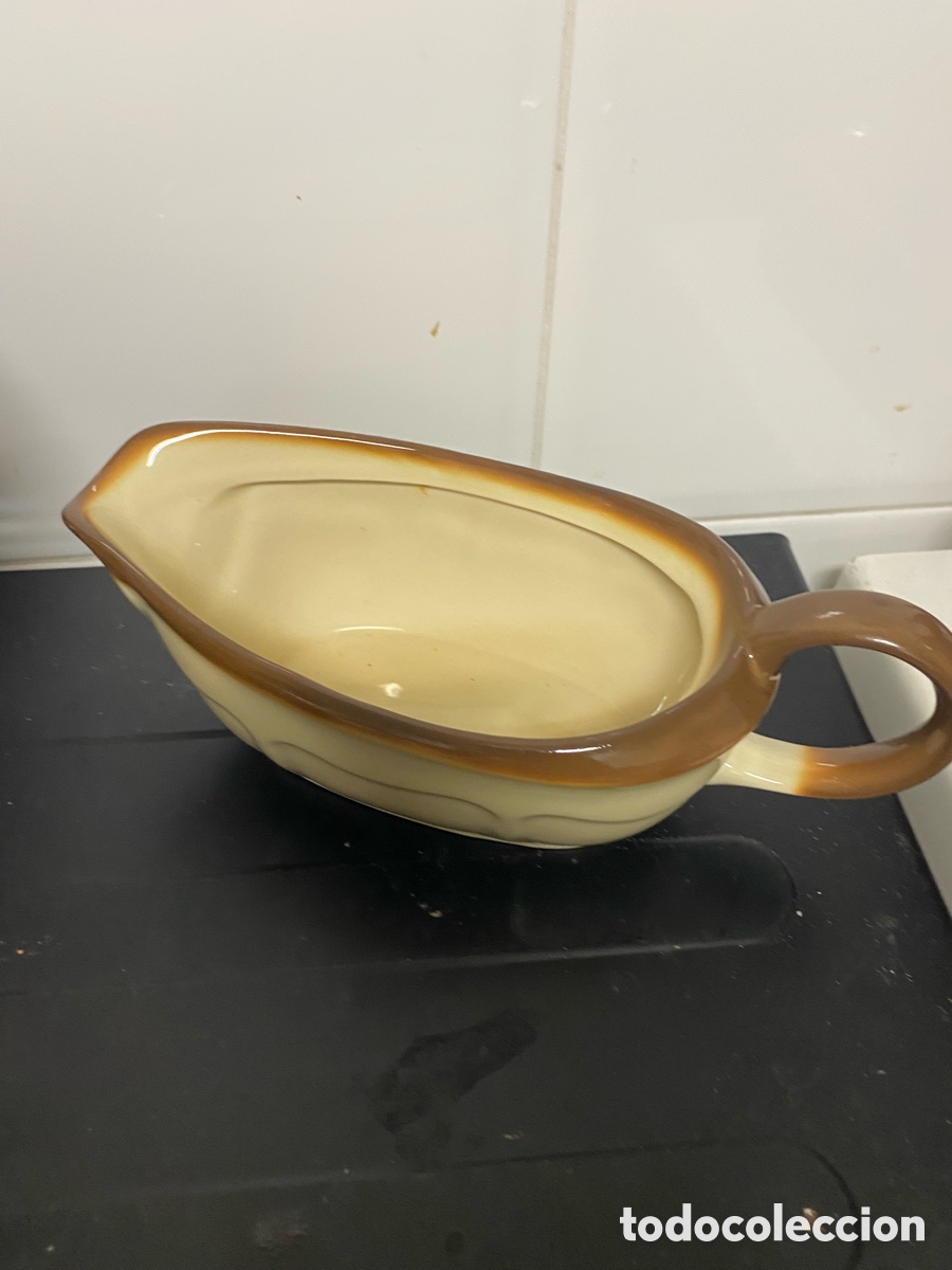 Antig&uuml;edades: Salsera cer&aacute;mica vintage Porcelit Pruszk&oacute;w Polonia