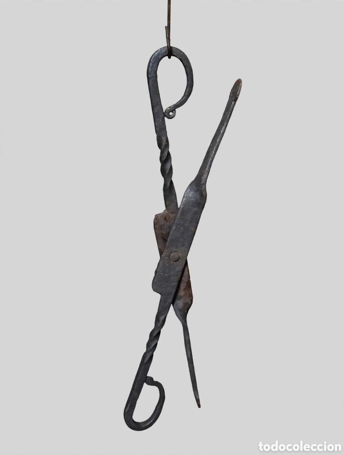 Antig&uuml;edades: Tenazas Antiguas Chimenea-Forja Artesanal