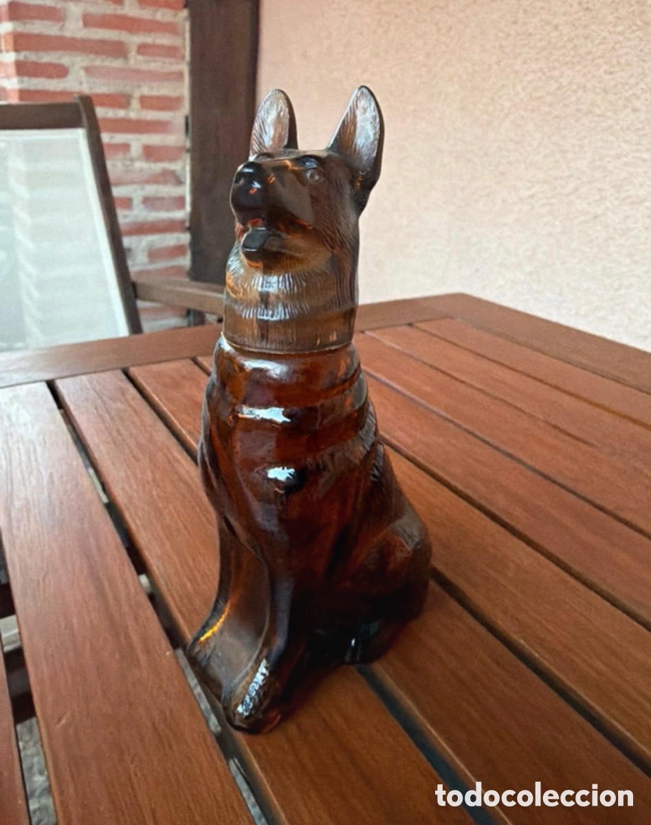 Antig&uuml;edades: Frasco perro Avon marron - Foto 1