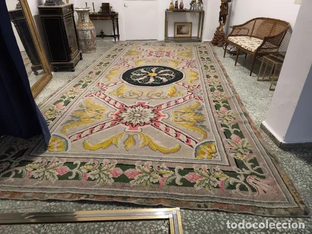 Antig&uuml;edades: Alfombra Real F&aacute;brica Tapices 1844