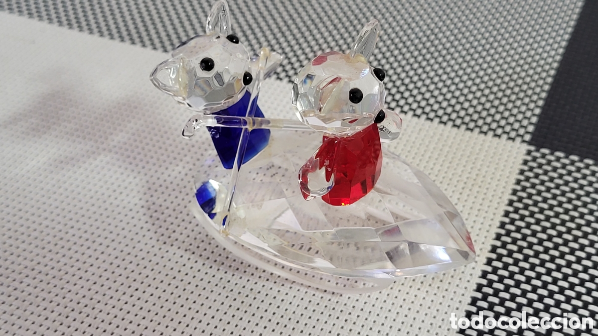 Antig&uuml;edades: Figura de cristal ositos - Foto 4