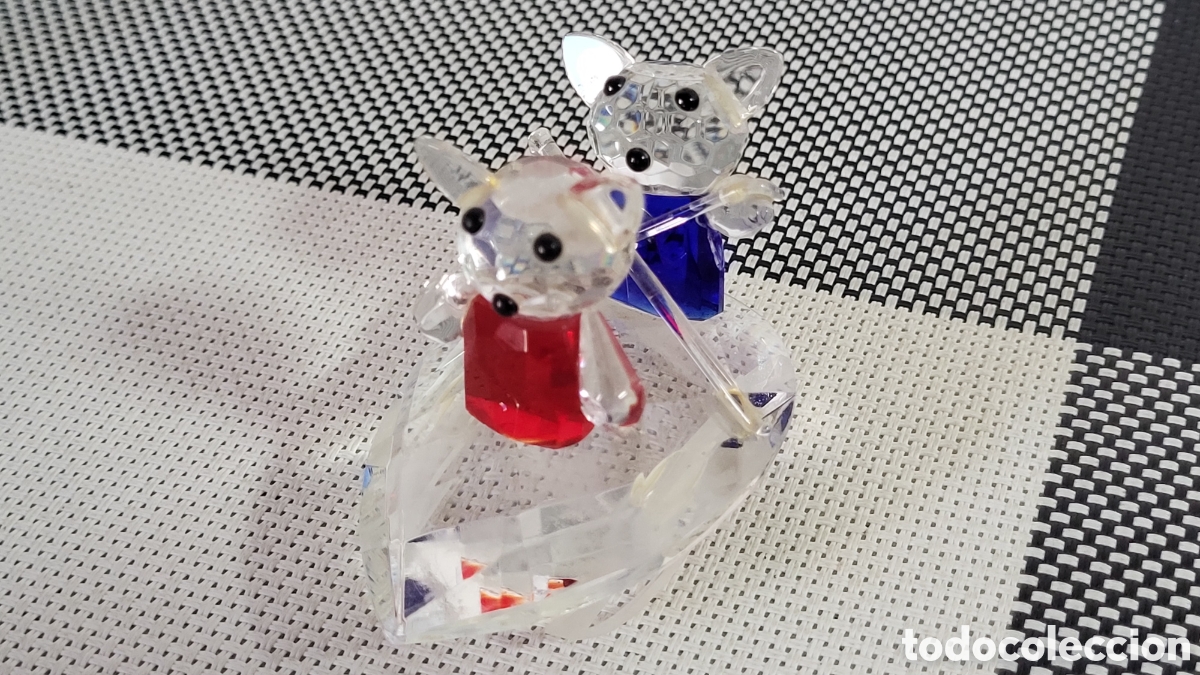 Antig&uuml;edades: Figura de cristal ositos - Foto 5