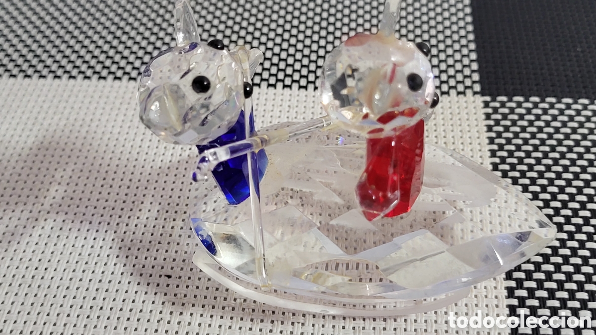Antig&uuml;edades: Figura de cristal ositos - Foto 8