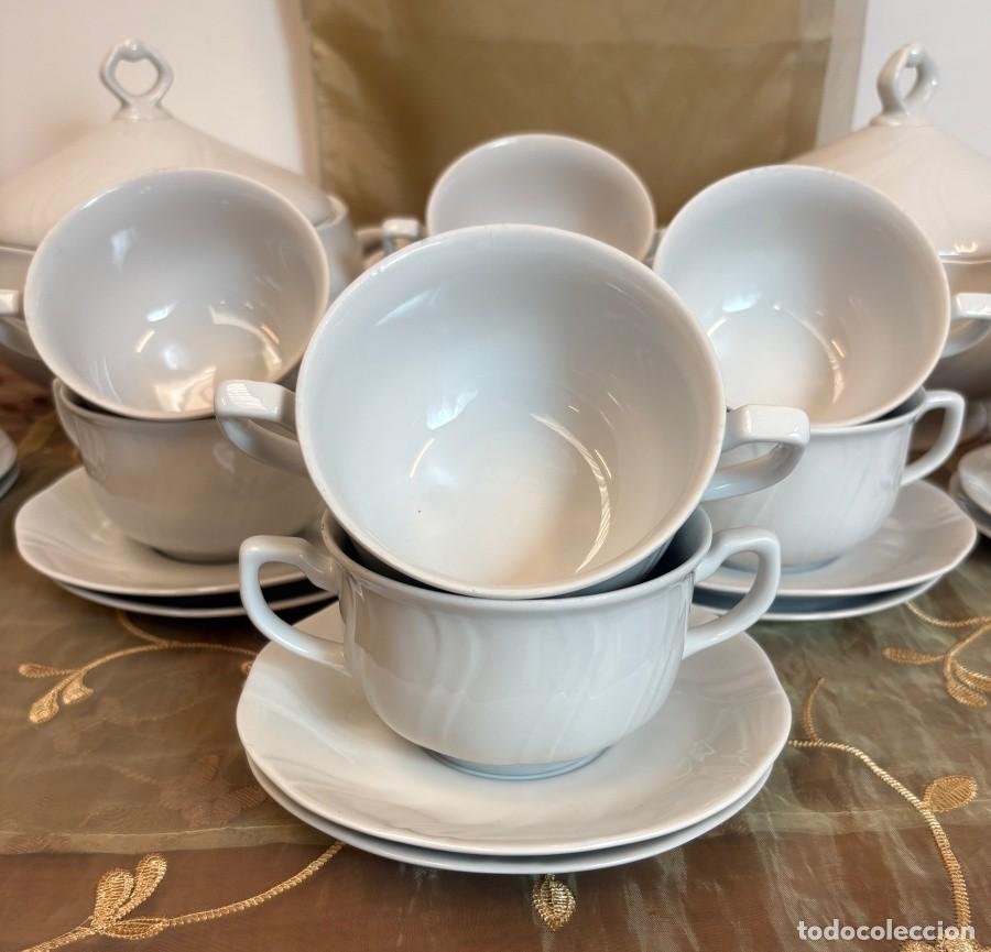 Antig&uuml;edades: Juego de Soperas y Tazas de Consom&eacute; - Foto 2