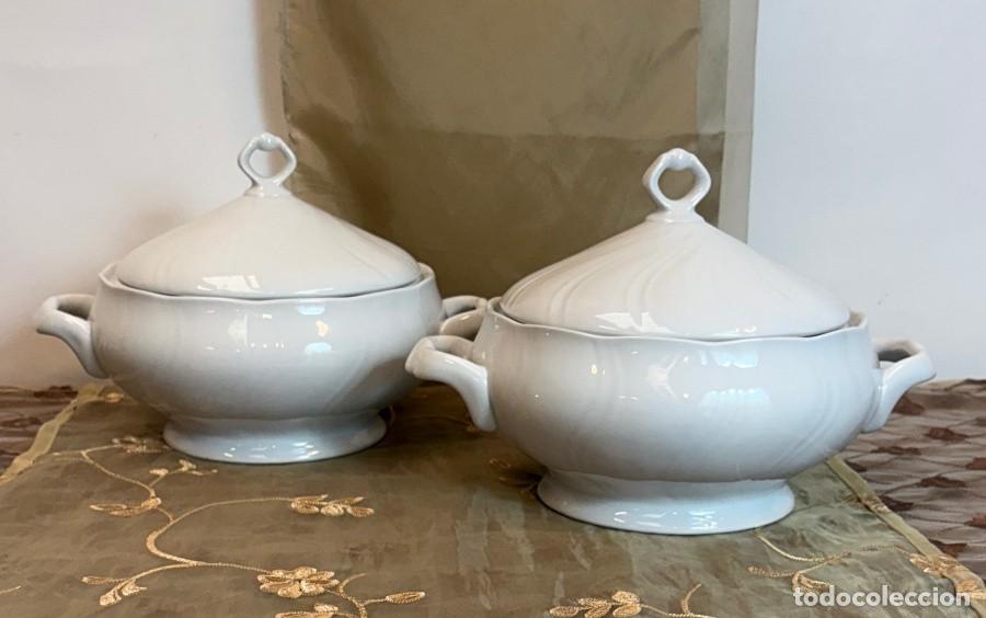 Antig&uuml;edades: Juego de Soperas y Tazas de Consom&eacute; - Foto 5