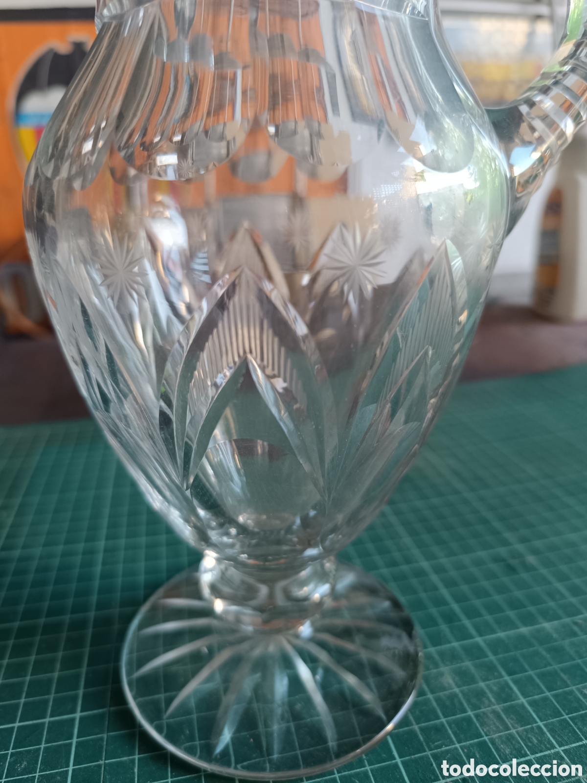 Antig&uuml;edades: Jarra de cristal tallada - Foto 2