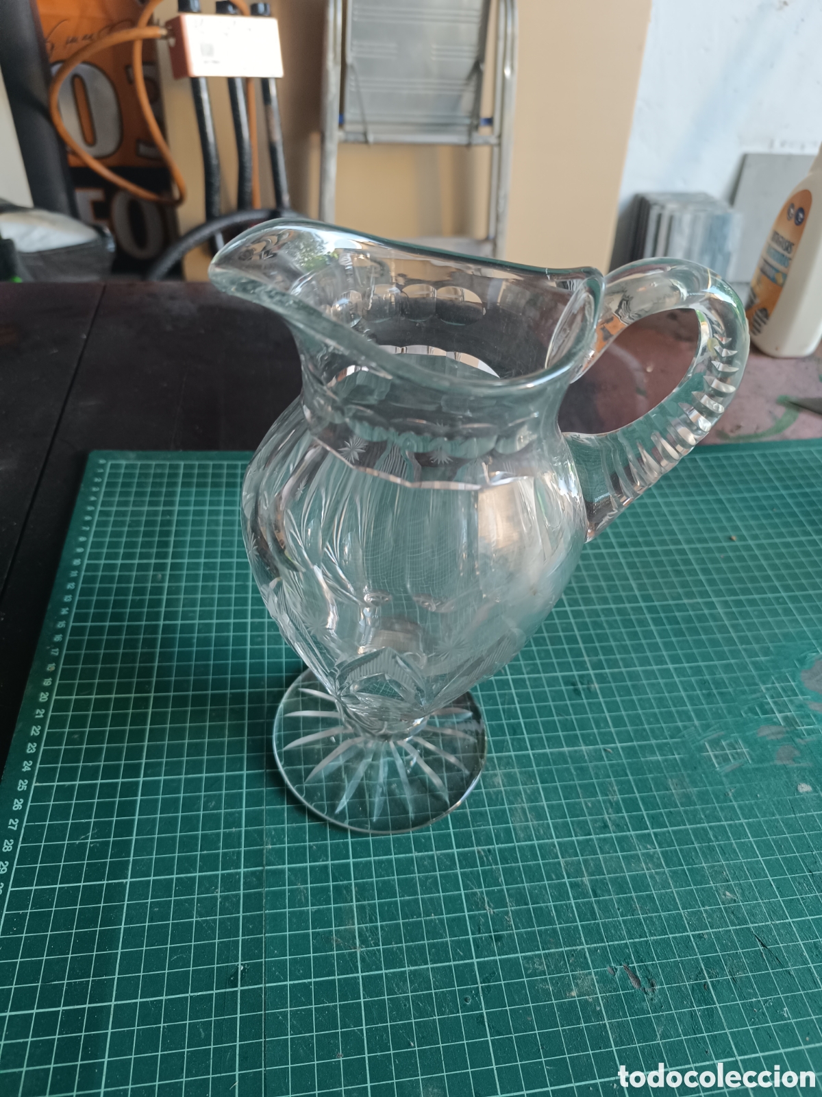 Antig&uuml;edades: Jarra de cristal tallada - Foto 3