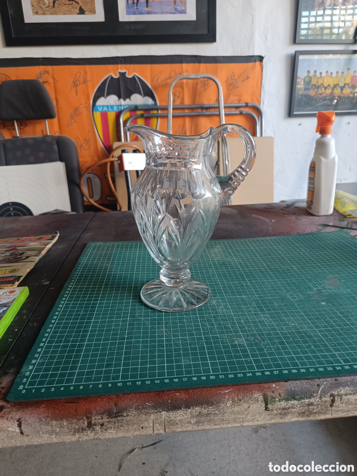 Antig&uuml;edades: Jarra de cristal tallada - Foto 1