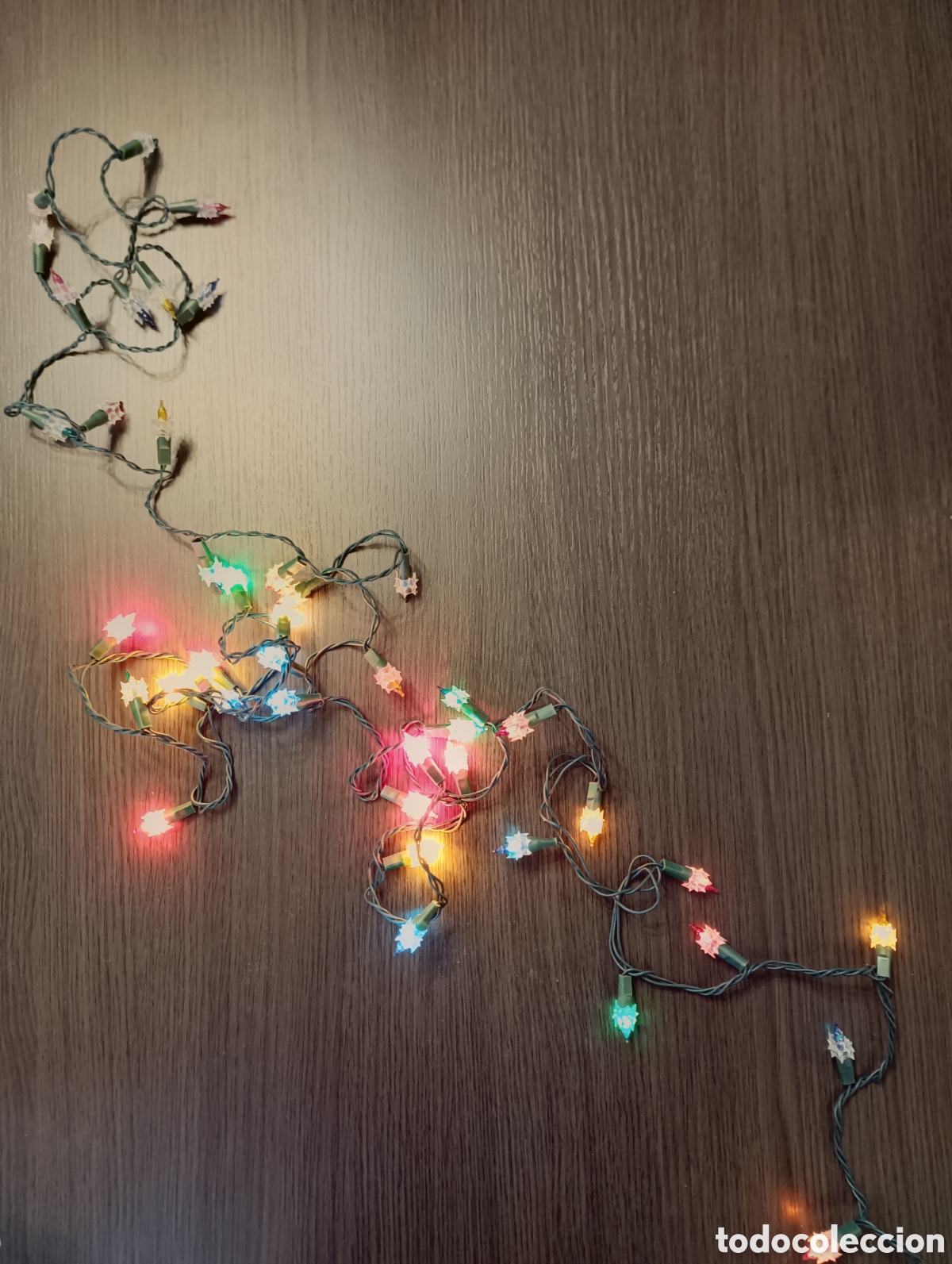Antig&uuml;edades: Tira 50 Antiguas Luces Navidad A&ntilde;os 80