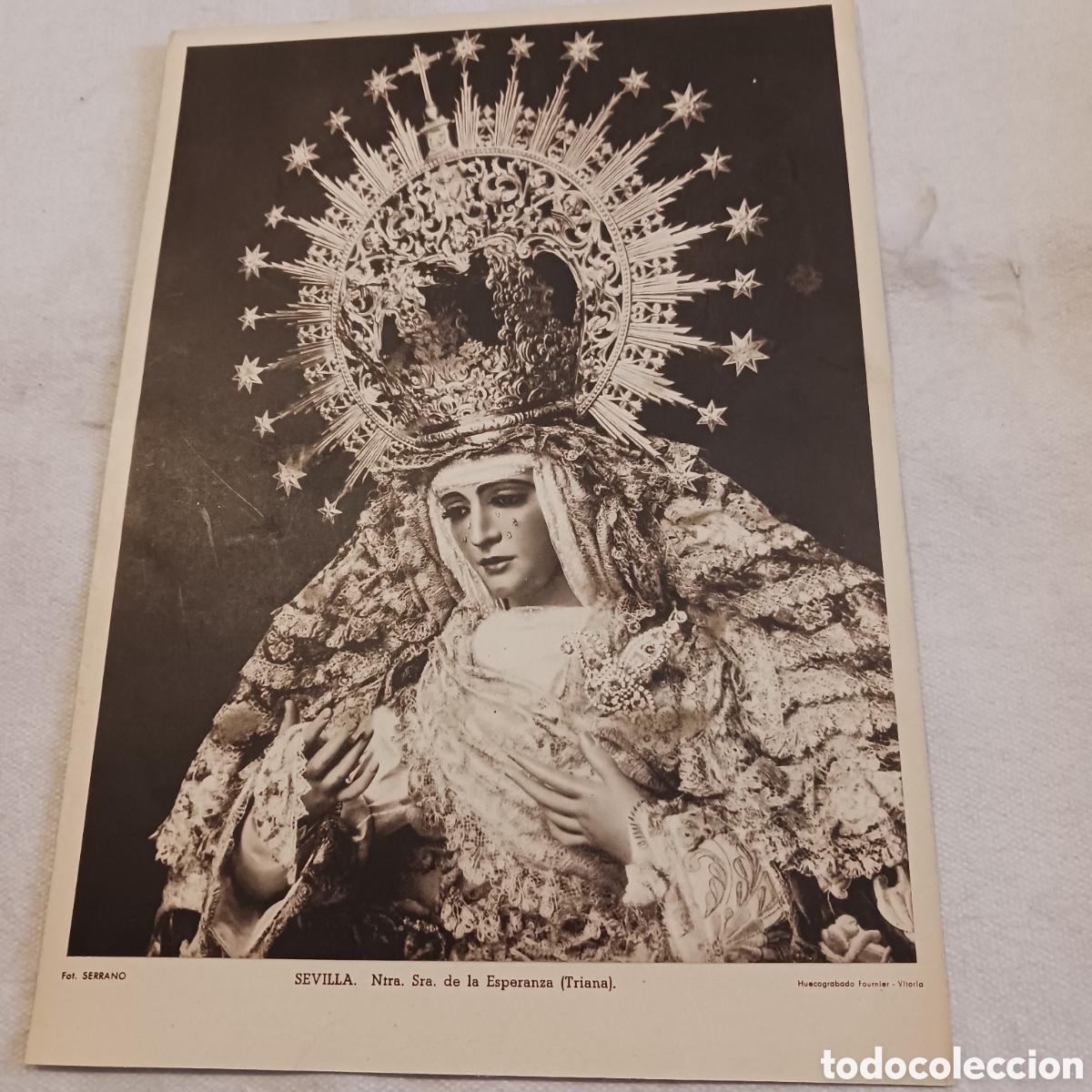 Antig&uuml;edades: Fotograf&iacute;a dexNtra.Sra Esperanza z(Triana)