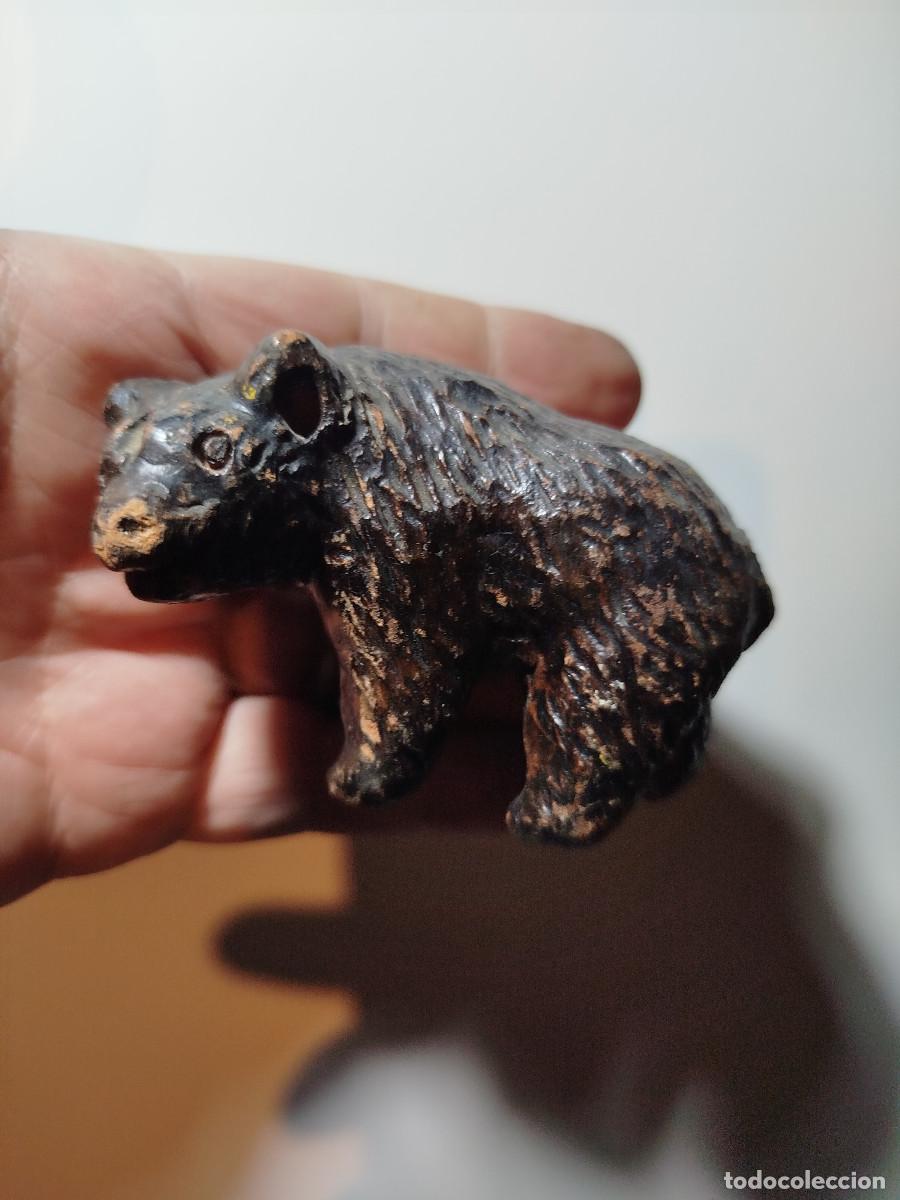 Antig&uuml;edades: Figura antigua oso en arcilla - vintage