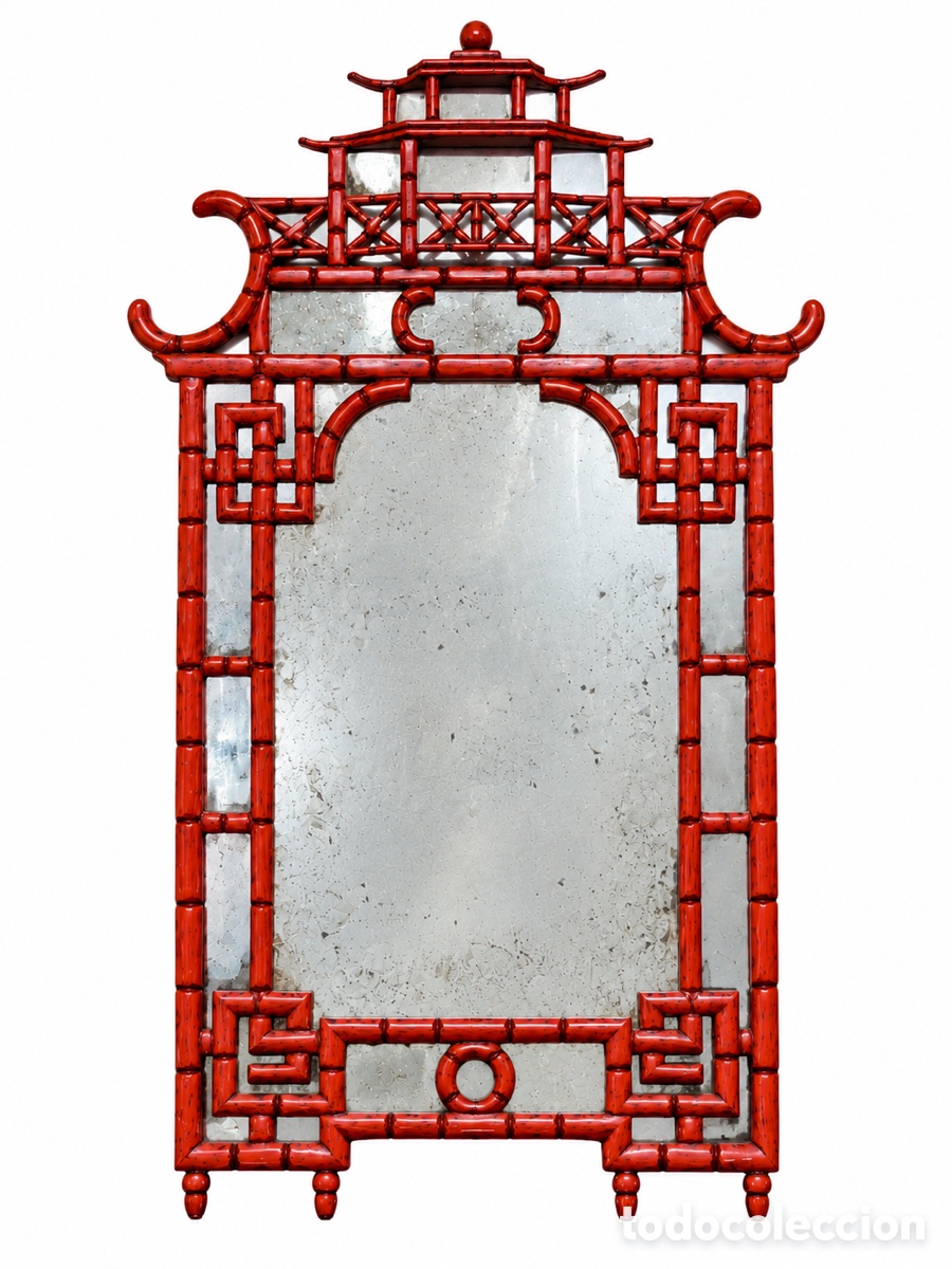 Antig&uuml;edades: Espejo Chinoiserie Circa 1.940.