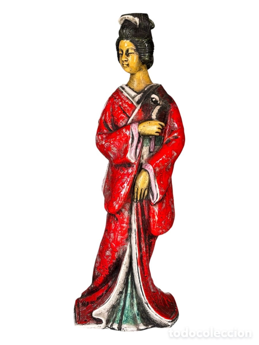 Antig&uuml;edades: Figura Chinoiserie Circa 1.950.