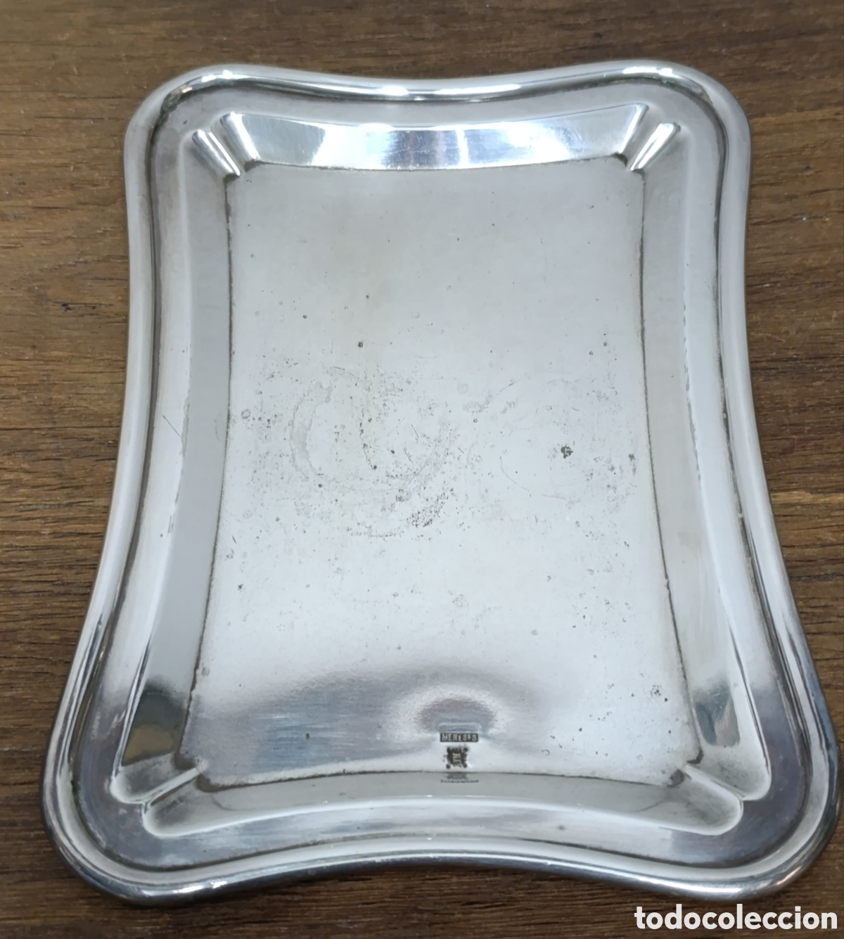 Antig&uuml;edades: ANTIGUA BANDEJA DE PLATA MENESES.