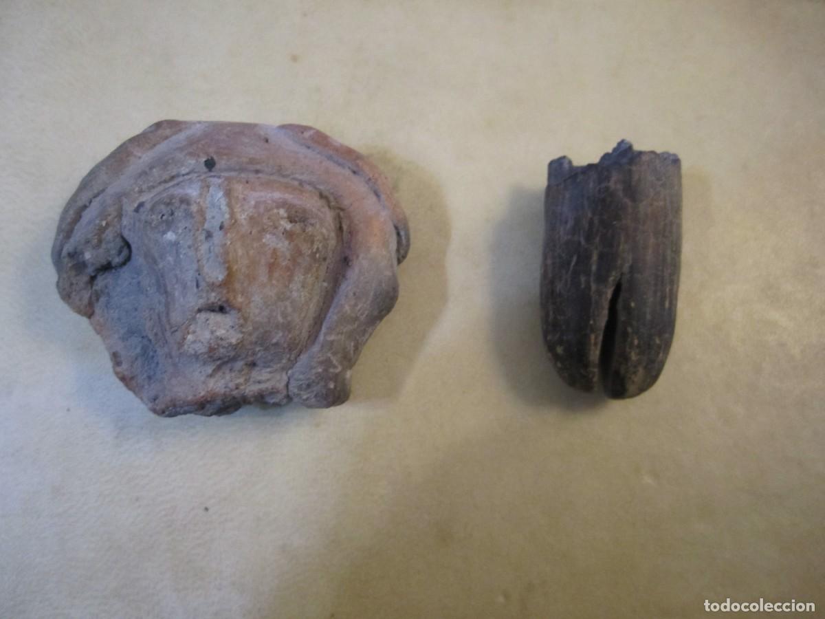 Antig&uuml;edades: CABEZA ---PARTE INFERIOR VENUS DE VALDIVIA -PRECOLOMBINO -ECUADOR 5 CM X4,5CM--4 CM