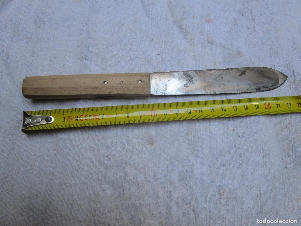 Antig&uuml;edades: CUCHILLO 23.5CM - SIN USO PREVIO, APROX 1940/50 LOGO ' FARIA SILVA ' DE GUIMARAES PORTUGAL + INFO