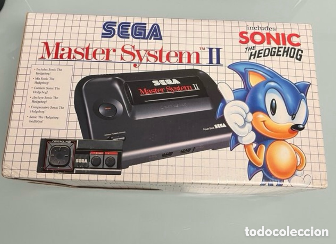 Antig&uuml;edades: Sega M&aacute;ster System II Pack 2 Sonic Coleccionista - Foto 3