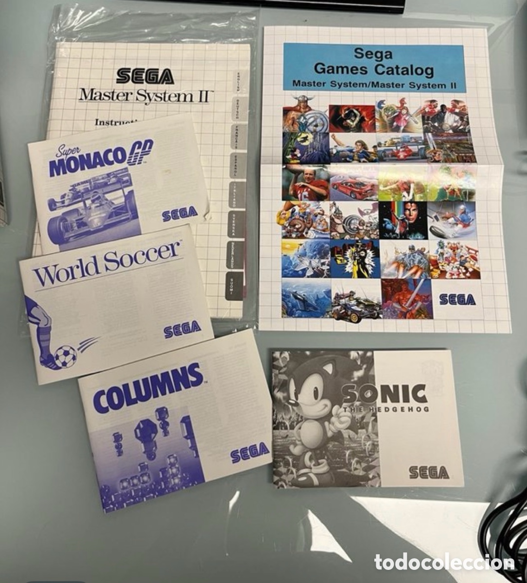 Antig&uuml;edades: Sega M&aacute;ster System II Pack 2 Sonic Coleccionista - Foto 7